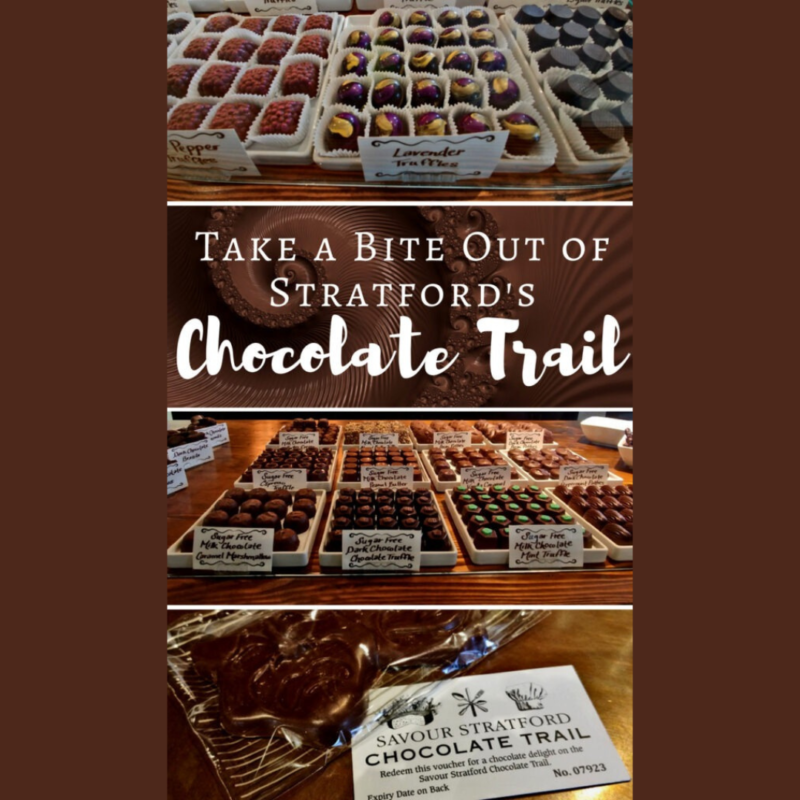 TWO CHOCOLATE TRAIL GIFTCARDS TO DESTINATION STRATFORD