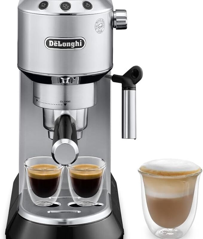 DE'LONGHI DEDICA COMPACT ESPRESSO & CAPPUCCINO MACHINE